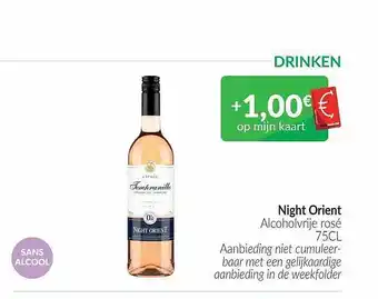 Intermarché Night orient acoholvrije rosé aanbieding