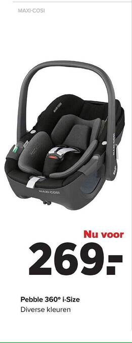Baby-Dump Pebble 360° i-size maxi-cosi aanbieding