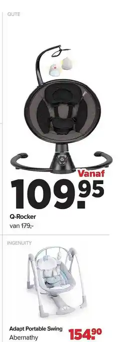Baby-Dump Q-rocker qute adapt portable swing aanbieding
