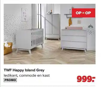 Baby-Dump Twf happy island grey aanbieding