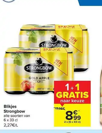Blikjes strongbow