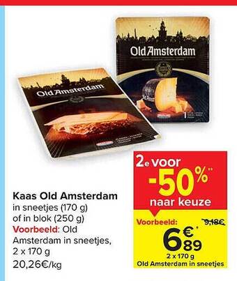 Carrefour Kaas old amsterdam aanbieding
