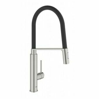 X2O Grohe Concetto keukenkraan met uittrekbare kop Supersteel aanbieding