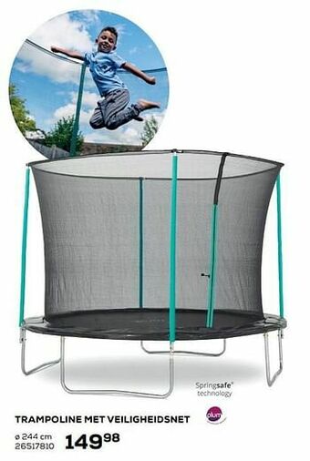 Supra Bazar Trampoline met veiligheidsnet aanbieding