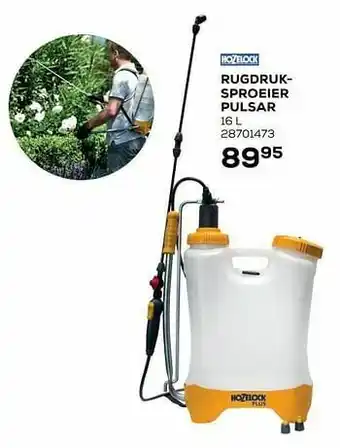 Hozelock rugdruksproeier pulsar