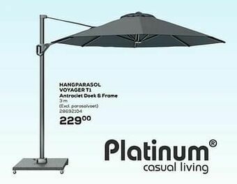 Supra Bazar Hangparasol voyager t1 aanbieding