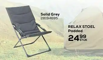 Supra Bazar Relax-stoel padded - solid grey aanbieding