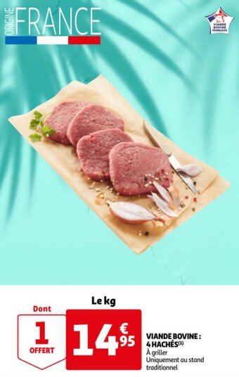 Auchan Viande Bovine: 4 Haches aanbieding