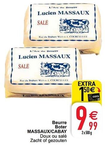 Cora Beurre boter massaux-cabay aanbieding