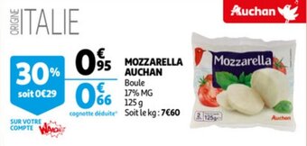 Auchan Mozzarella Auchan aanbieding