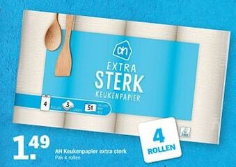 Albert Heijn Ah keukenpapier extra sterk aanbieding