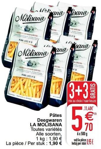 Cora Pâtes deegwaren la molisana aanbieding