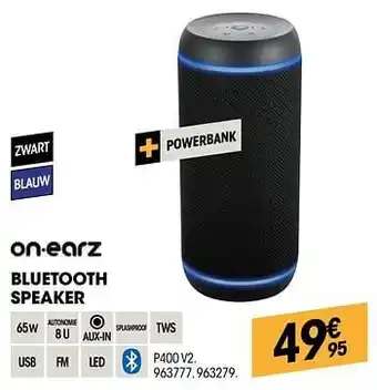Electro Depot On-earz bluetooth speaker aanbieding