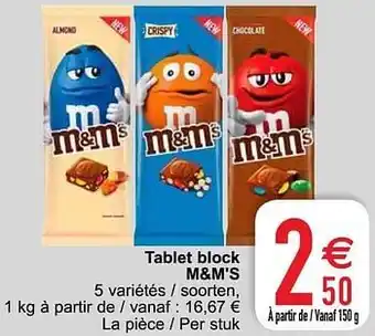 Tablet block m+m`s