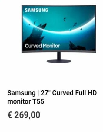 Krëfel Samsung 27" Curved Full HD Monitor T55 aanbieding