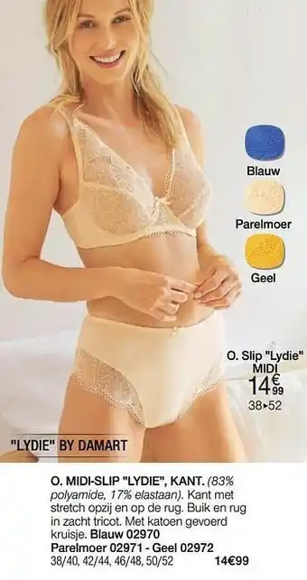 Damart Slip lydie midi aanbieding