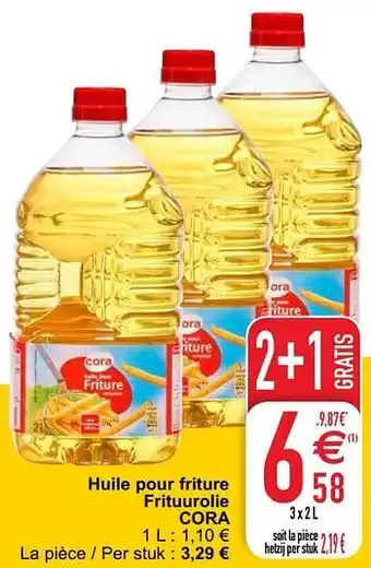 Cora Huile pour friture frituurolie cora 1L aanbieding