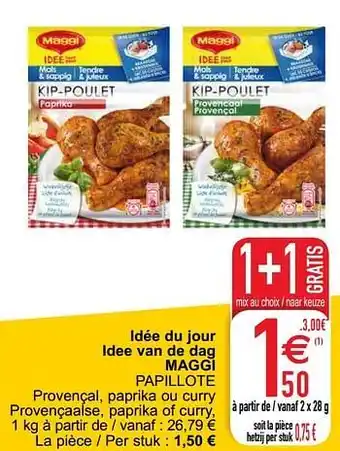 Idée du jour idee van de dag maggi