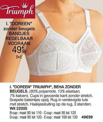 Damart Doreen zonder beugels bandjes regelbaar vooraan aanbieding