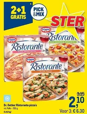 Dr. oetker ristorante pizza`s pollo 355g