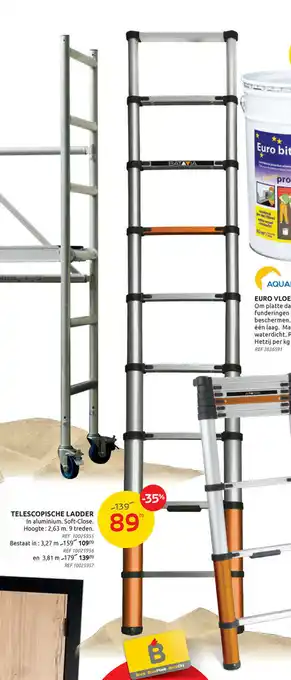 Brico Telescopische ladder 3,81 m aanbieding
