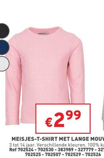 Trafic Meisjestshirt met lange mouwen aanbieding