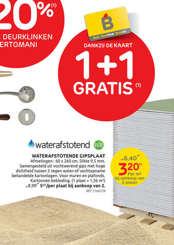 Brico Waterafstotende gipsplaat aanbieding