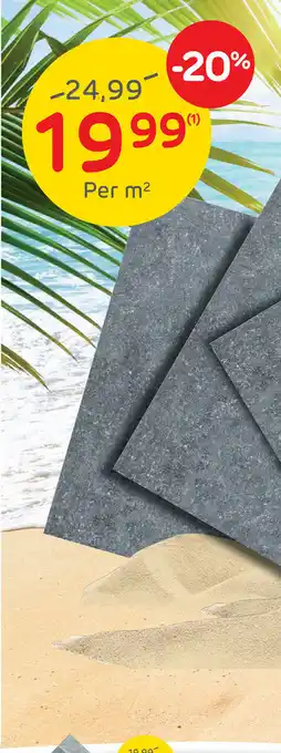 Brico Set van 2 gerectificeerde keramische tegels pulse carbon bestaat ook: in antiek grafiet aanbieding