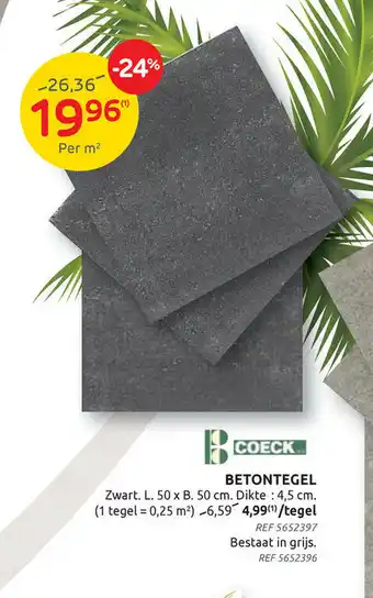 Brico Betontegel -24% aanbieding
