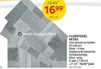 Brico Geglazuurde keramiek. vorstbestendig. kleur: grijs. aanbieding