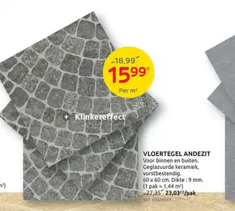 Brico Vloertegel andezit aanbieding