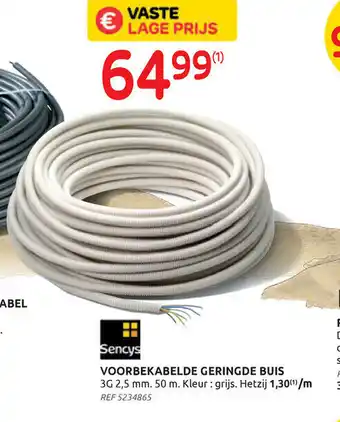 Brico Voorbekabelde geringe buis 3g 2,5 mm . 50 m aanbieding