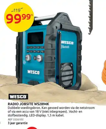Radio jobsite ws2894k