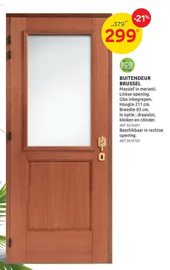 Brico Buitendeur brussel aanbieding