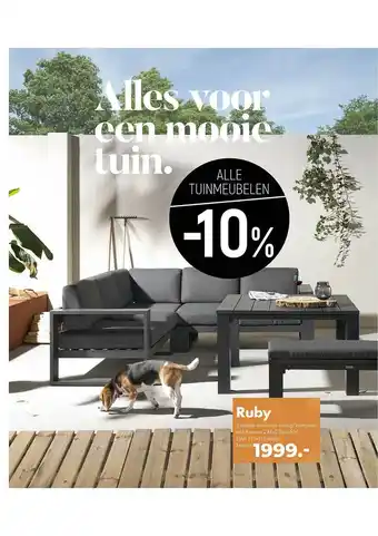 Ruby 5 Delige Aluminium Dining-loungeset Incl. Kussens