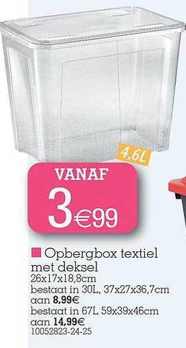 Yess Opbergbox textiel met deksel aanbieding