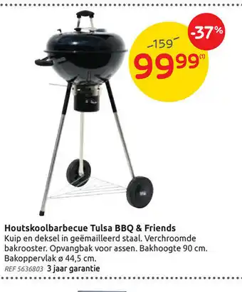 Houtskoolbarbecue tulsa bbq & friends 44,5 cm