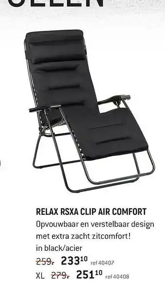 Relax Rsxa Clip Air Comfort