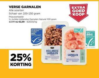 Jumbo Verse Garnalen aanbieding