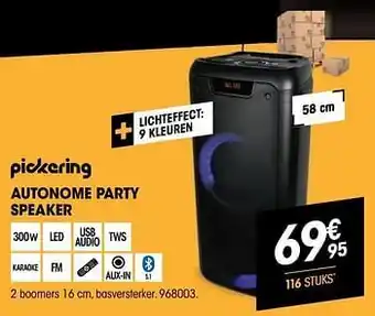 Electro Depot Pickering autonome party speaker aanbieding