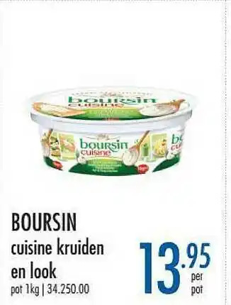 Horeca totaal Boursin Cuisine Kruiden En Look aanbieding