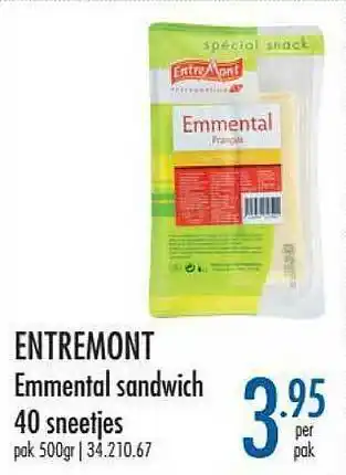 Entremont Emmental Sandwich 40 Sneetjes