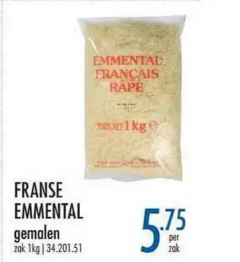 Horeca totaal Franse Emmental Gemalen aanbieding