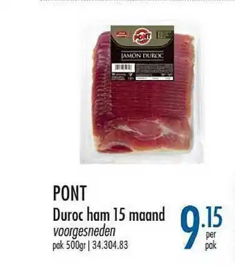Horeca totaal Pont Duroc Ham 15 Maand aanbieding