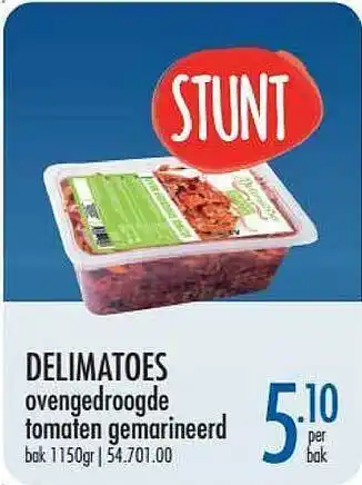 Horeca totaal Delimatoes Ovengedroogde Tomaten Gemarineerd aanbieding