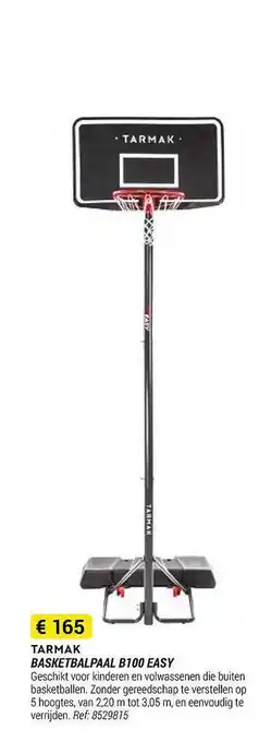 Decathlon Tarmak basketbalpaal b100 easy aanbieding