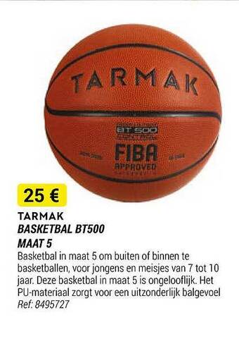 Decathlon Tarmak basketbal bt500 maat 5 aanbieding