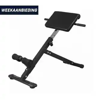Buik- en rugtrainer - inklapbaar - verstelbaar - zwart - belastbaar tot 120 kg - gorilla sports