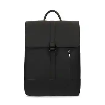 Sacha zwarte rugzak met laptopsleeve