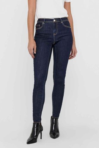 ZEB Only skinny jeans - dark blue denim aanbieding